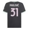 Maillot de Supporter AC Milan Pavlovic 31 Troisième 2024-25 Pour Homme